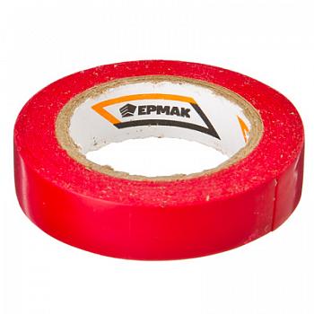 изолента пвх в/с красная ермак 1/8/192