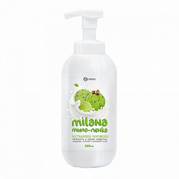 мыло жидкое 500 гр пена милана (milana) сливочно-фисташковое мороженое