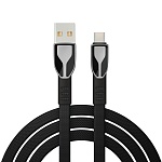 by кабель для зарядки графика type-c, 1м, быстрая зарядка qc3.0, штекер металл, черный от магазина Барс