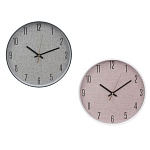 часы настенные "лён" круг d=30см, пластик 1xaa, 2 цвета, ladecor chrono