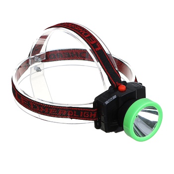 рокот фонарь налобный, 1 led, 2 режима, 3хаа, 55х63х70 мм