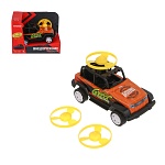 игроленд внедорожник инерционный с волчками, металл, 15х11,1х9 см, 4 дизайна интернет-магазин «Барс»