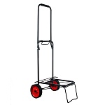 тележка для сумок тм vetta, грузоподъемность 40кг, 95х35х46см, колеса d14см, металл, цвет черный от магазина Барс