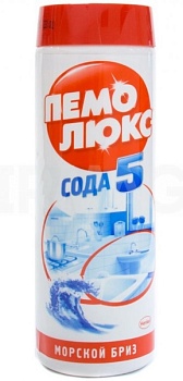 средство чистящее 480г. пемолюкс сода-5, "морской", порошок /16