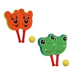 набор для пляжного тенниса "лягушонок/медвежонок", тм by sport, 2 ракетки, мяч, пластик