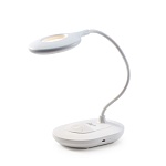 forza лампа настольная, 16 led, питание usb, кабель 1.5м, 1200lux, аккум.1200мач, белая, пластик от магазина Барс