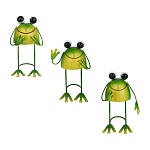 фигурка садовая "лягушка" тм inbloom, 10х10х19см, металл от магазина Барс