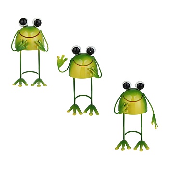 фигурка садовая "лягушка" тм inbloom, 10х10х19см, металл от магазина Барс