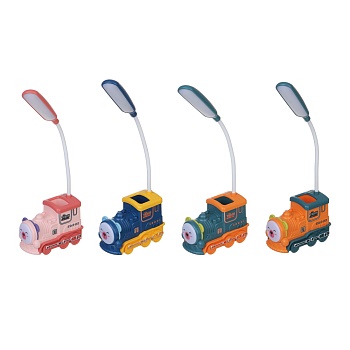 светильник led 2 в 1 "паровозик", usb, абс пластик, 10х5х29см, 4 дизайна
