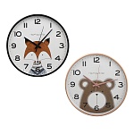 часы настенные животные d-25см, пластик, 2 цвета, 1xaa, ladecor chrono