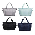 сумка дорожная с расширением на молнии, полиэстер, 55х44х23см, 3-5 цветов