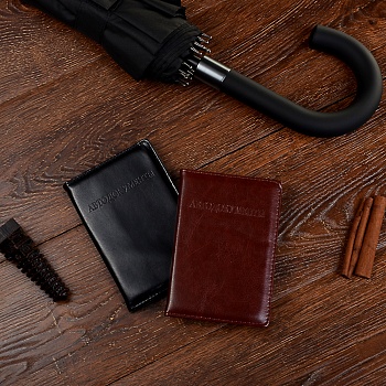 юl обложка для автодокументов, пвх, 13,5х9,5см, "классика"