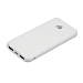 Аккумулятор мобильный BY 10000мАч, 2xUSB-A, 1xUSB-C, 1xMicro-USB, ребристый, 10W, белый