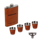 by русские супергерои набор походный, фляга, 4 стопки, воронка, нерж.сталь