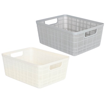 корзина для хранения тм vetta киото, 24x18,5x10,3см, 2 цвета от магазина Барс