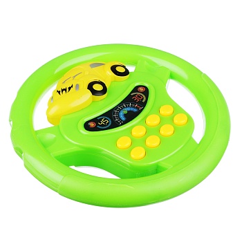 игроленд игрушка электронная руль, свет, звук, abs, 2хаа, 17,5х17х4см, zy384010