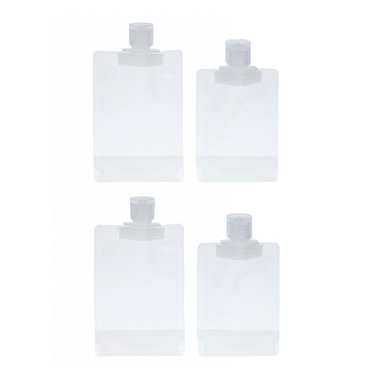 набор мягких дорожных емкостей 4 шт тм юниlook (100 мл х 2 шт, 50 мл х 2 шт)