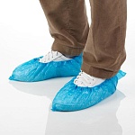 бахилы стандарт, 30 микрон 50пар/уп  (4 гр. синие) б 30.50   50/2500 пар 