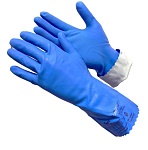 перчатки кщс латексные усиленные синие, gward silver1 12/120-чз 
