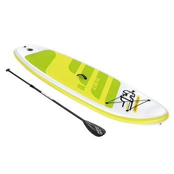 bestway sup-доска си-бриз весло, руч. насос, рюкзак, трос, плавник) 3,05м*84см*12см, 65340