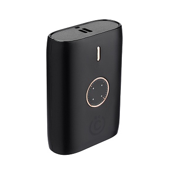 всёгазин аккумулятор мобильный, 10000 мач, usb + type-c, быстрая зарядка qc3.0+pd, 3а, чёрный от магазина Барс