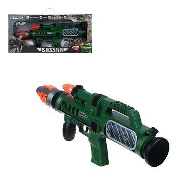 игроленд игрушка "базука" свет, звук, 2хаа, abs, 23,8х52х6,9см