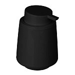 vetta дозатор для жидкого мыла, пластик, 350 мл, 13x9,5x9,5 см, черный от магазина Барс