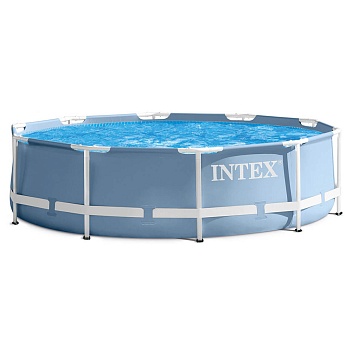 intex бассейн каркасный призматический (фильтр-насос), 3,66м x 76см, 26712np