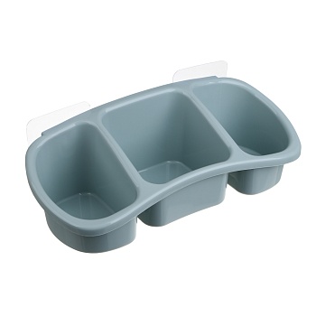 vetta classic полка настенная, три отделения, пластик, 28x12,5x8,5 см, оливковый от магазина Барс