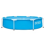 intex бассейн каркасный metal frame pool, 244х51см,28205np