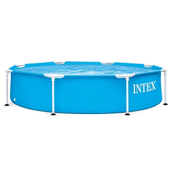 intex бассейн каркасный metal frame pool, 244х51см,28205np