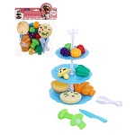 игроленд продукты на подставке "вкусняшки", с аксессуарами в пакете, pp, pvc,21х26 см, 3 диз интернет-магазин «Барс»