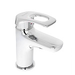 rain смеситель для раковины сапфир, картридж 35мм, гайка, латунь, хром