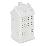 подсвечник домик тм сноу бум 7,1x6,2x14,1 см, керамика, белый