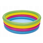 bestway бассейн надувной круглый разноцветный, 157x46см, 51117b