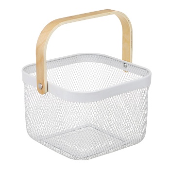 vetta корзинка, 24х24х17,5см, металл, деревянная ручка от магазина Барс