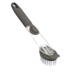 щетка для посуды с дозатором тм vetta, 23,5х7х4,5 см, полипропилен, серая