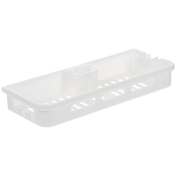 полочка на душевую штангу, стойку, белый