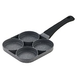 сковорода литая тм satoshi 4 секции, 18см, антипригарное покрытие мрамор, индукция интернет-магазин «Барс»