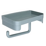 vetta classic держатель для туалетной бумаги, с полкой, пластик, 18x11x4,5 см, оливковый от магазина Барс