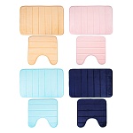 vetta набор ковриков для ванной и туалета, фланель, 45x70см + 45x45см, "нежность", 4 цвета от магазина Барс