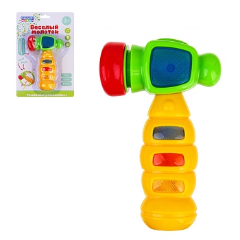 игроленд молоток музыкальный, пластик, звук, 22,8х10,5х29 см