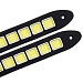ЕРМАК Дневные ходовые огни, LED 36шт, гибкий резин. корп., 180мм, 12V, белый, 2шт.