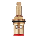 кран-букса для смесителя 1/2", 24шл., шток 8х6мм, 90 градусов, металлокерамика