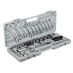 ермак набор инструментов 63 предмета, универсальный, 1/2" и 1/4"