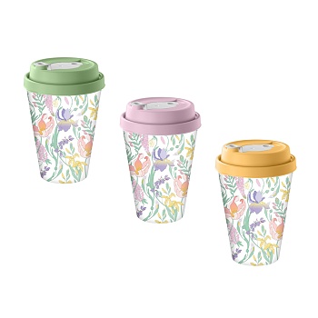 ботаника стакан с крышкой и клапаном 420мл, пластик, 3 цвета интернет-магазин «Барс»