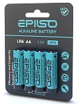 батарейки epilso  lr6/aa, 4шт/уп 1.5v (60/720) (аналог duracell) от магазина Барс