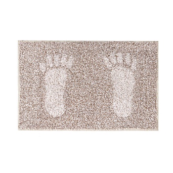 vetta коврик для ванной footprint 40x60 см, хлопок, бежевый (индия) от магазина Барс