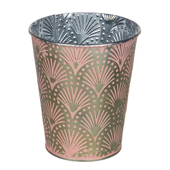 inbloom кашпо 12x14x8,5см узоры, металл от магазина Барс