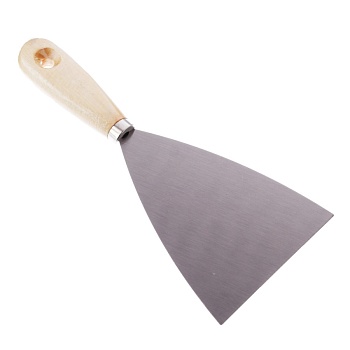 шпатель с деревянной ручкой 100мм headman